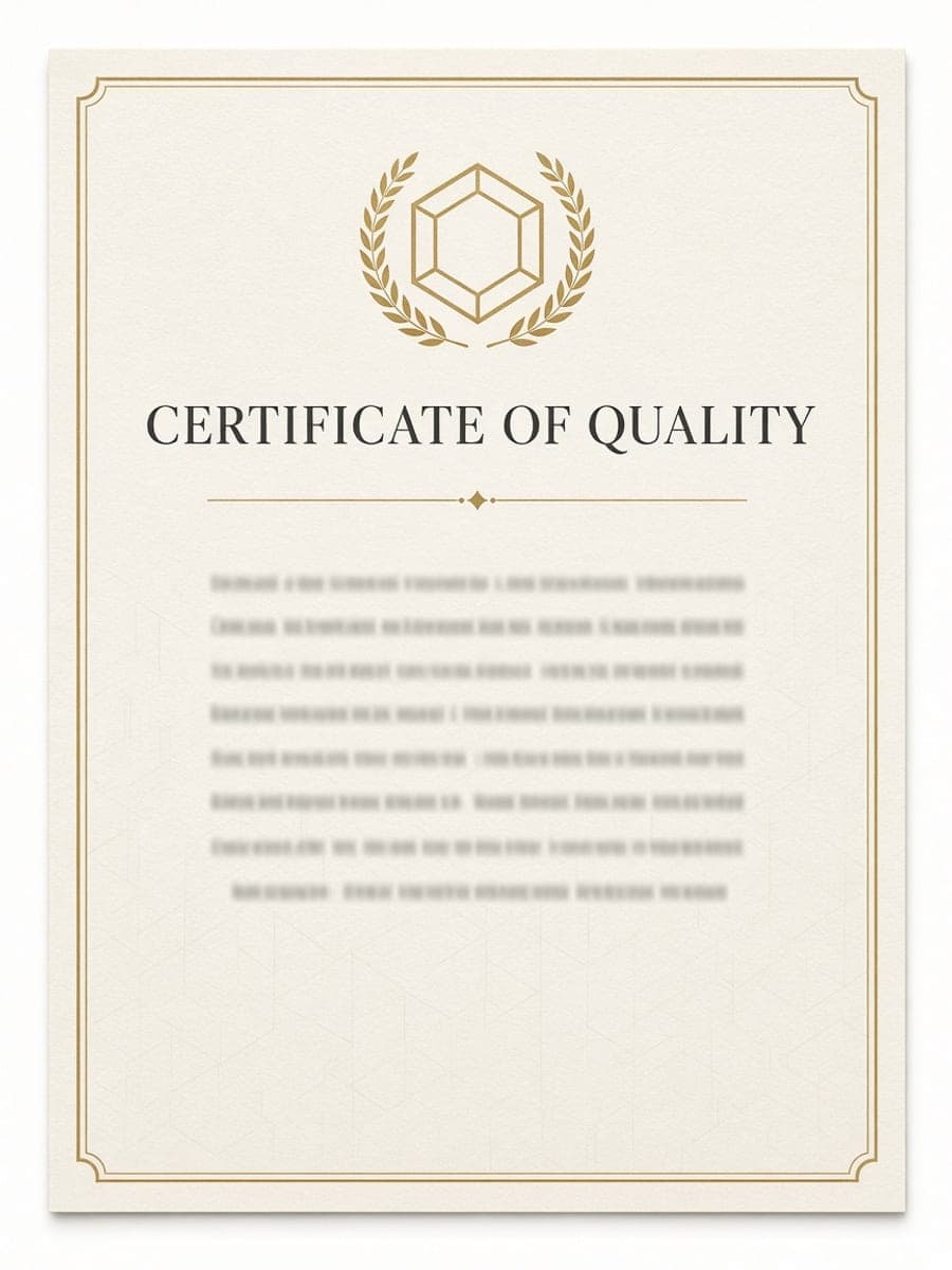 Certificate of Quality