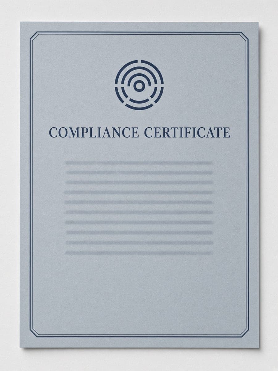 Compliance Certificate