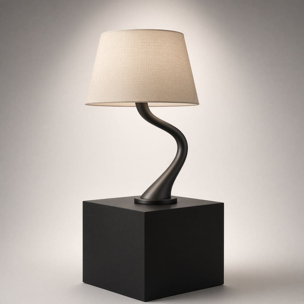 Sculptural Curve Table Light